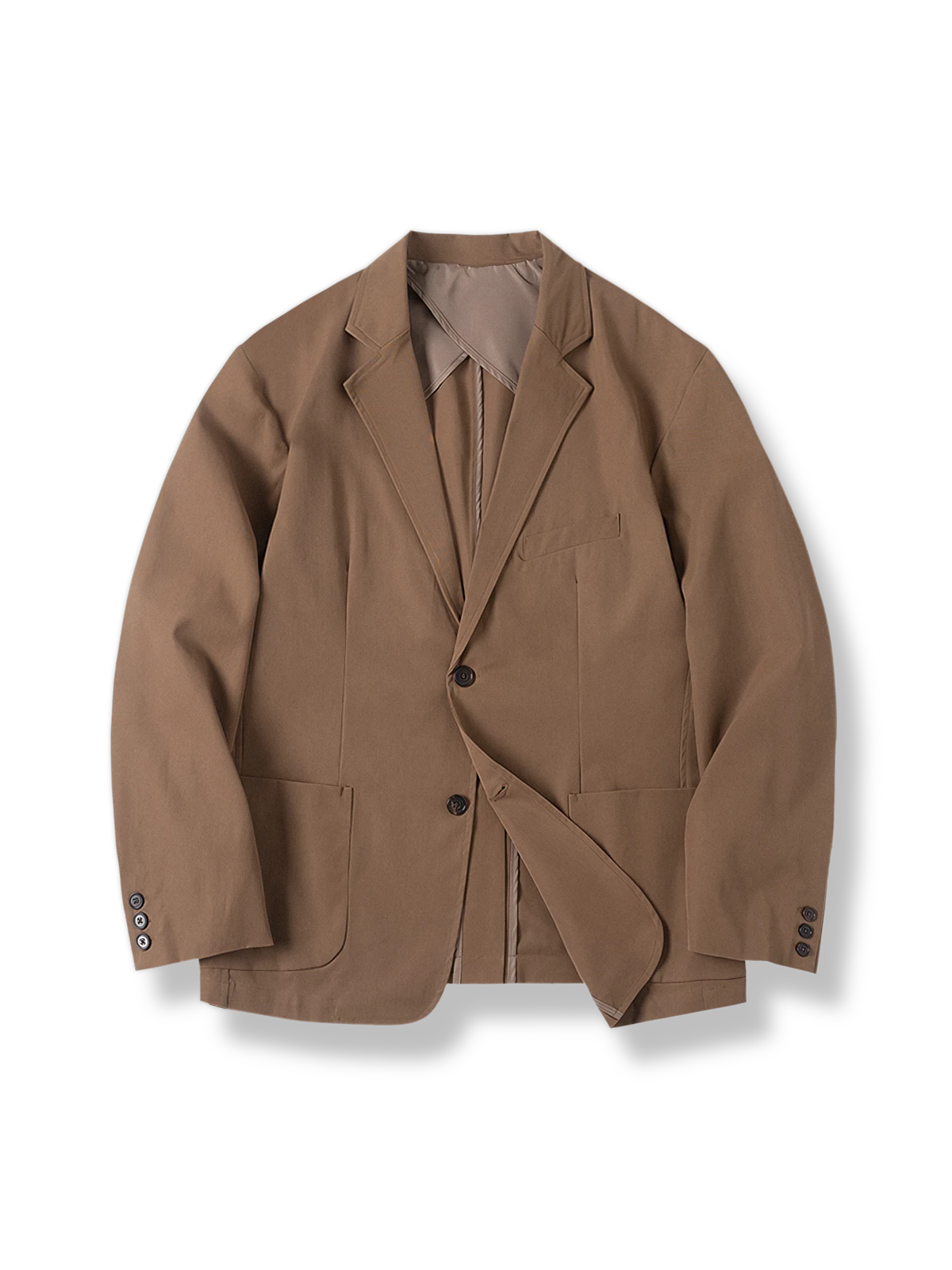 ゆったりフィットのスーツジャケット