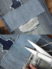 REMAKE ダメージ加工 デニムパンツ