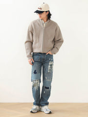 REMAKE ダメージ加工 デニムパンツ