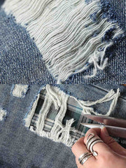 REMAKE ダメージ加工 デニムパンツ