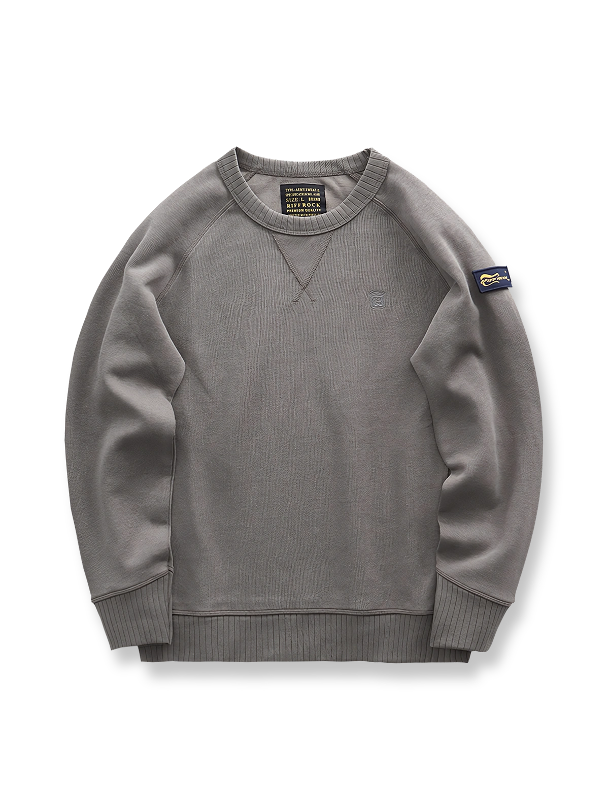 交換可能なアームバッジ付きプルオーバースウェット