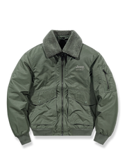 襟取り外し可能なフライトジャケットの製品イメージ