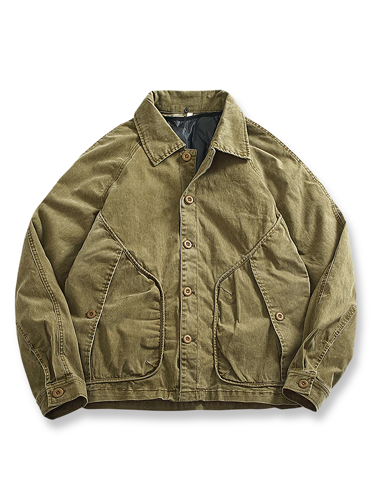 80%ダウンインナー付きのワークジャケット。