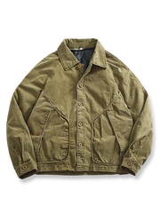 80%ダウンインナー付きのワークジャケット。