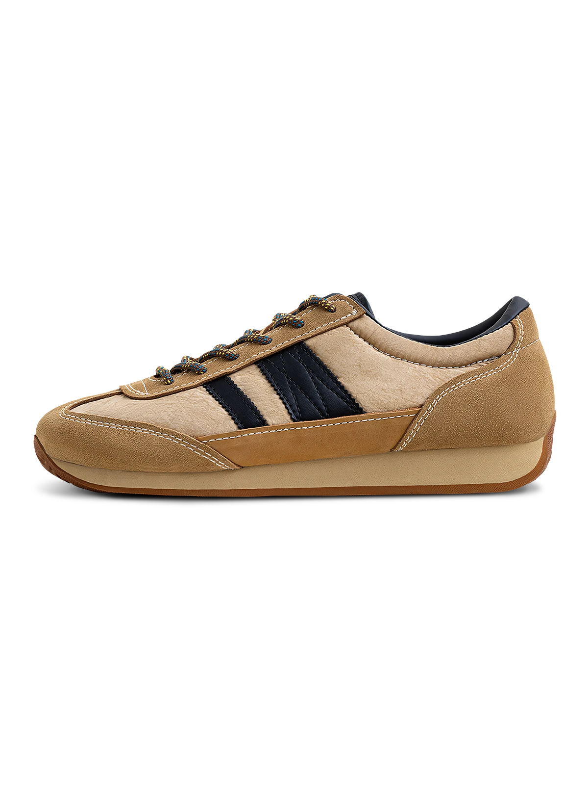 80年代OGモデルを再現したナイロン×スエード×ホースレザーのレトロランニングシューズ。