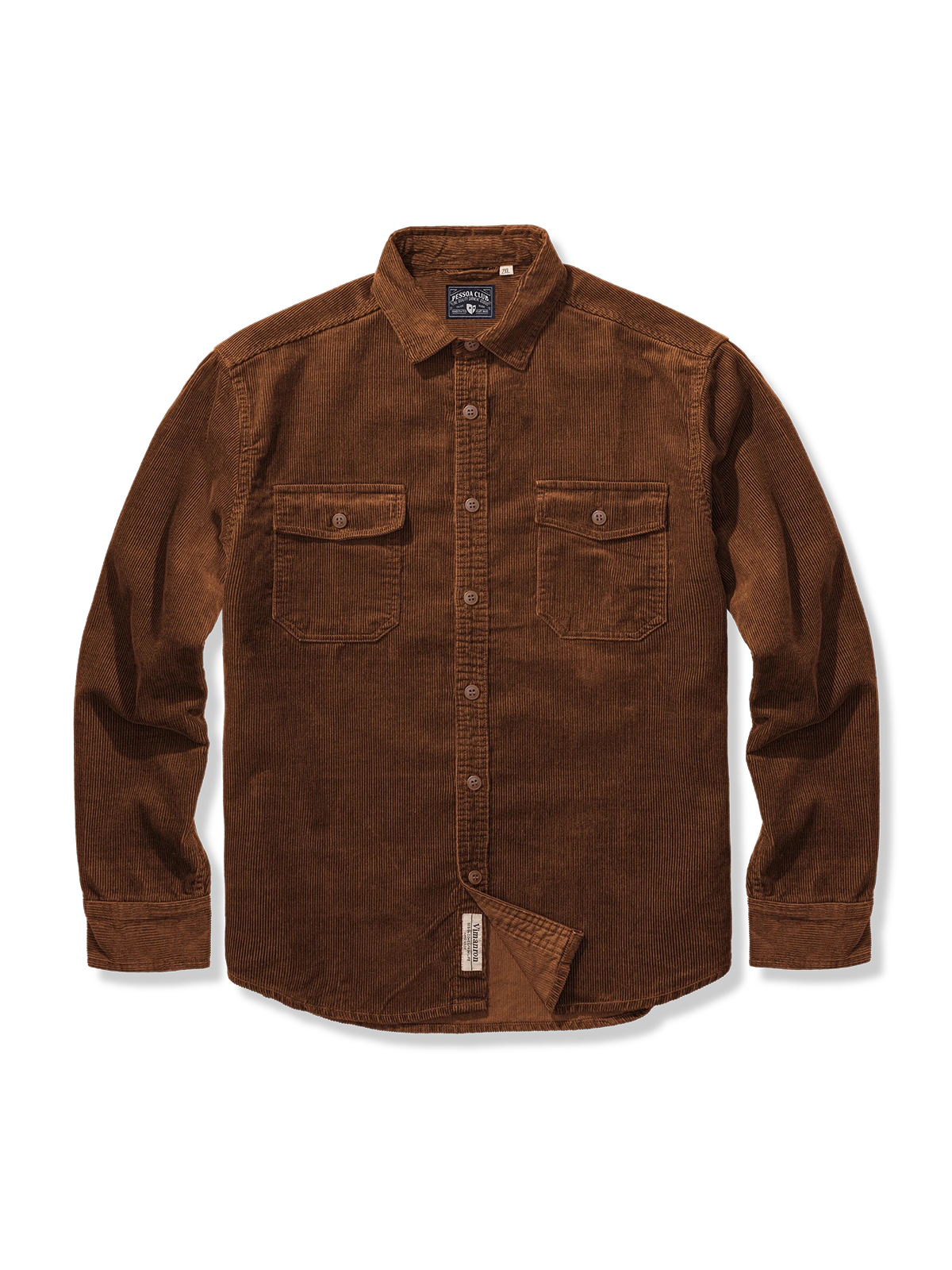 レトロなボタンと左右対称ポケットが特徴の万能デニムシャツ