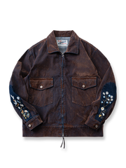 レトロウォッシュ加工を施したワークジャケット