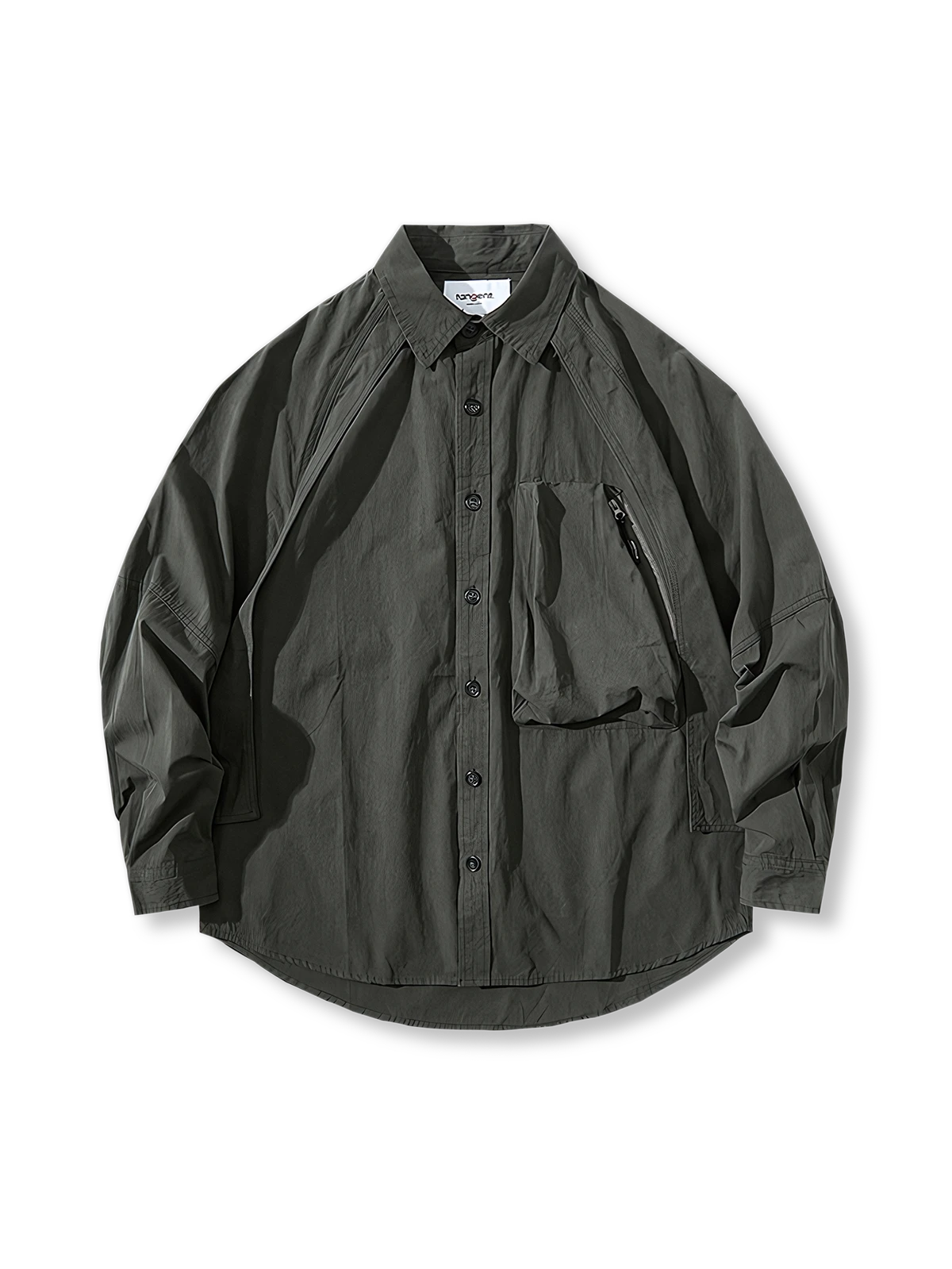 レトロ ジッパー付き ポケットシャツ