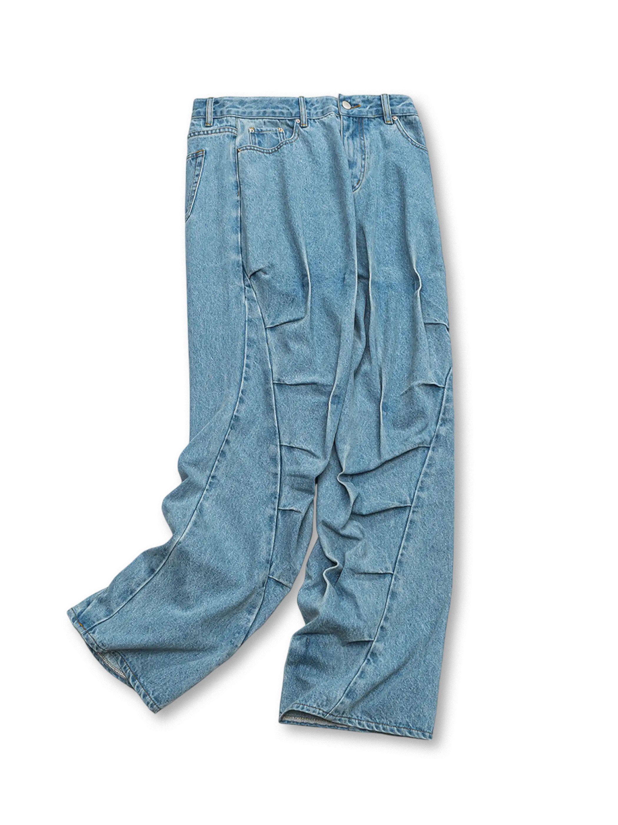 リバースウェーブデコンストラクトデニムパンツ全体像