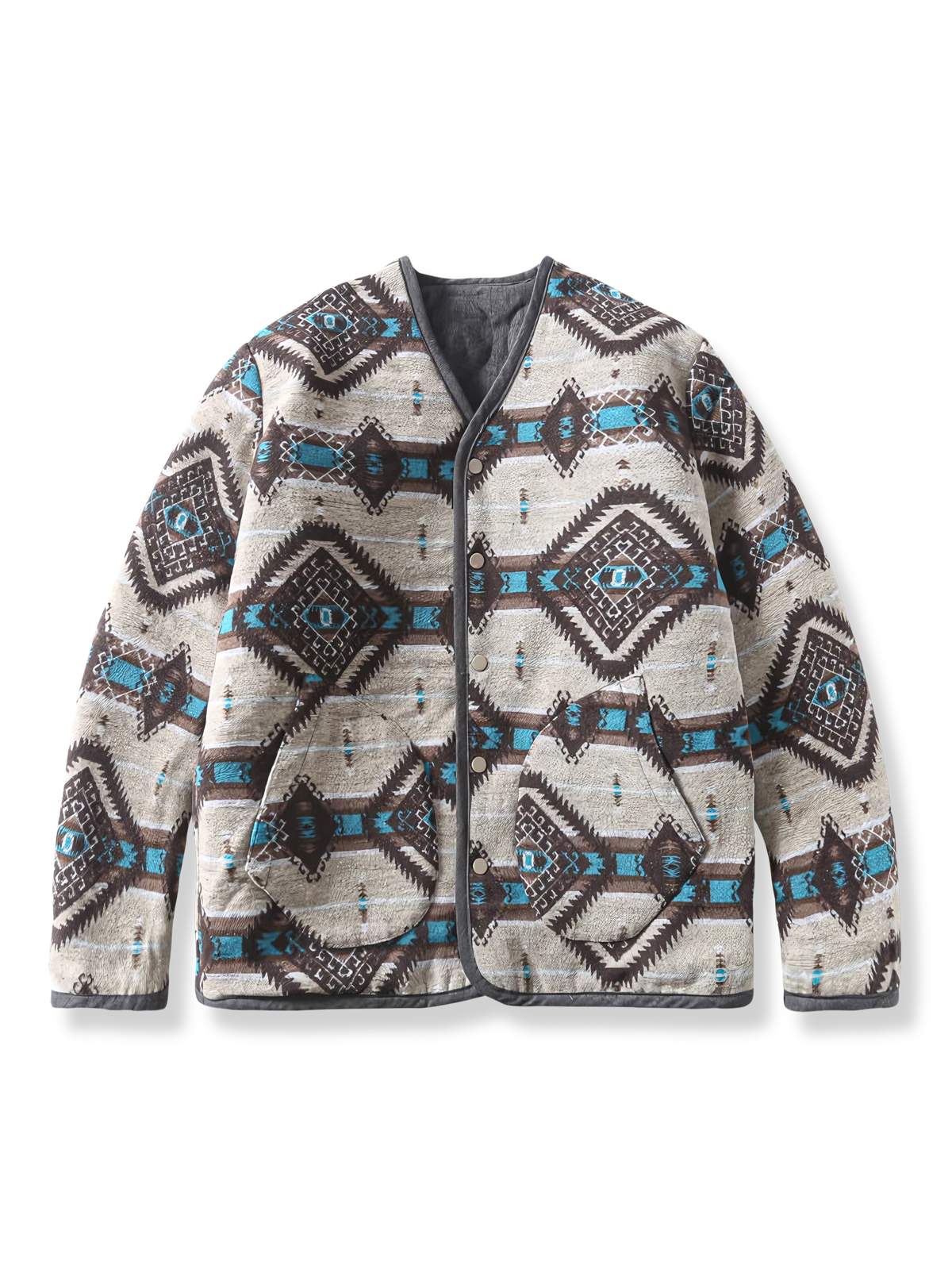 リバーシブル仕様の民族風ジャケット