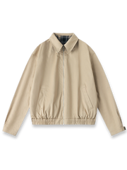 リバーシブルヴィンテージチェックハリントンジャケット。