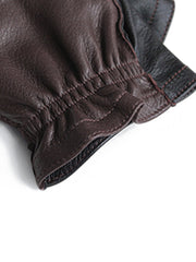 Riderレトロ牛革&鹿革ライディンググローブの正面画像