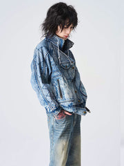 ウォッシュ加工 デニムジャケット