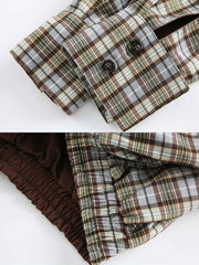 リバーシブル チェック柄ジャケット