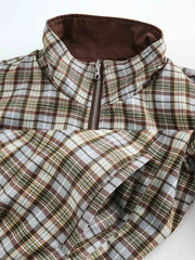 リバーシブル チェック柄ジャケット