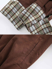 リバーシブル チェック柄ジャケット