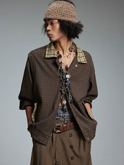 コントラストカラー ジャケット