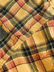 パッチワークチェックシャツジャケット