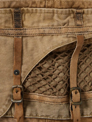 ロープネット付きウォッシュドキャンバスショーツ