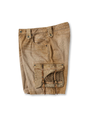 ロープネット付きウォッシュドキャンバスショーツ