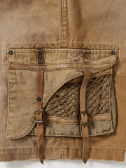 ロープネット付きウォッシュドキャンバスショーツ