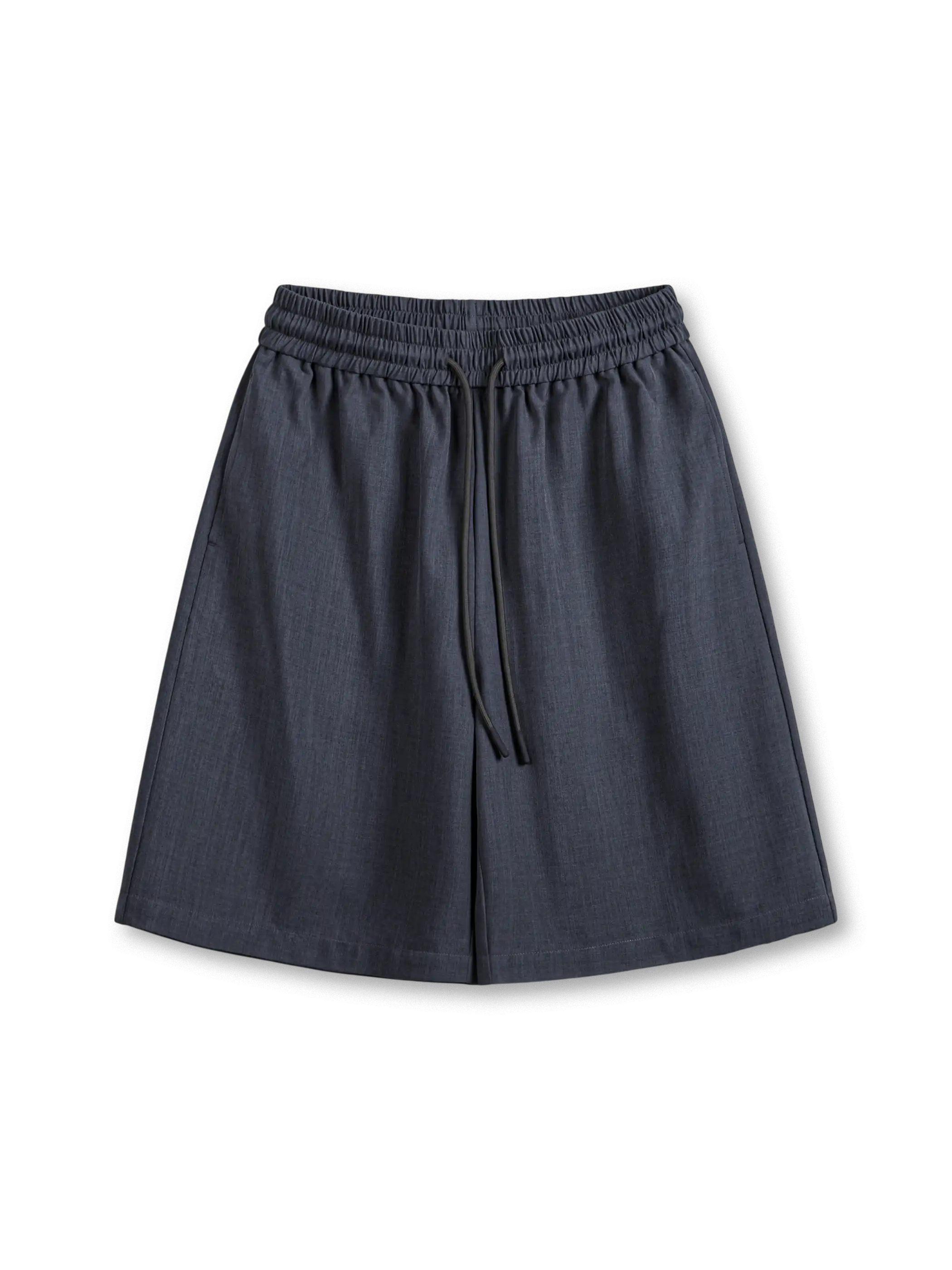 通気性とストレッチ性を備えた塩胡椒柄のヴィンテージ風レトロブレザーショーツ