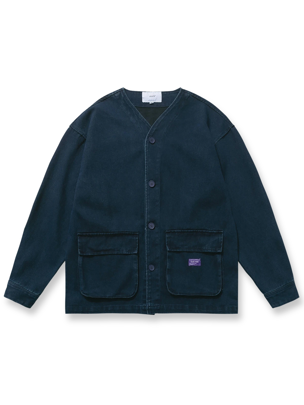 サンドウォッシュ加工の藍染め生地を使用したヴィンテージ感あふれるワークジャケット