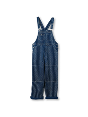 赤耳抜染デニムオーバーオール ワークスタイル オールドアメリカン ヴィンテージ 工装 太シルエット メンズ カジュアル