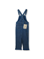 抜染デニムオーバーオール