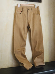 セルビッジ ラウデニム ストレートジーンズ