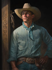 シルバースナップ ウエスタンデニムシャツ