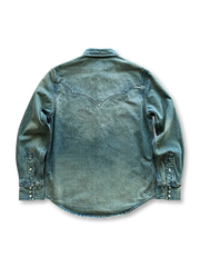 シルバースナップ ウエスタンデニムシャツ