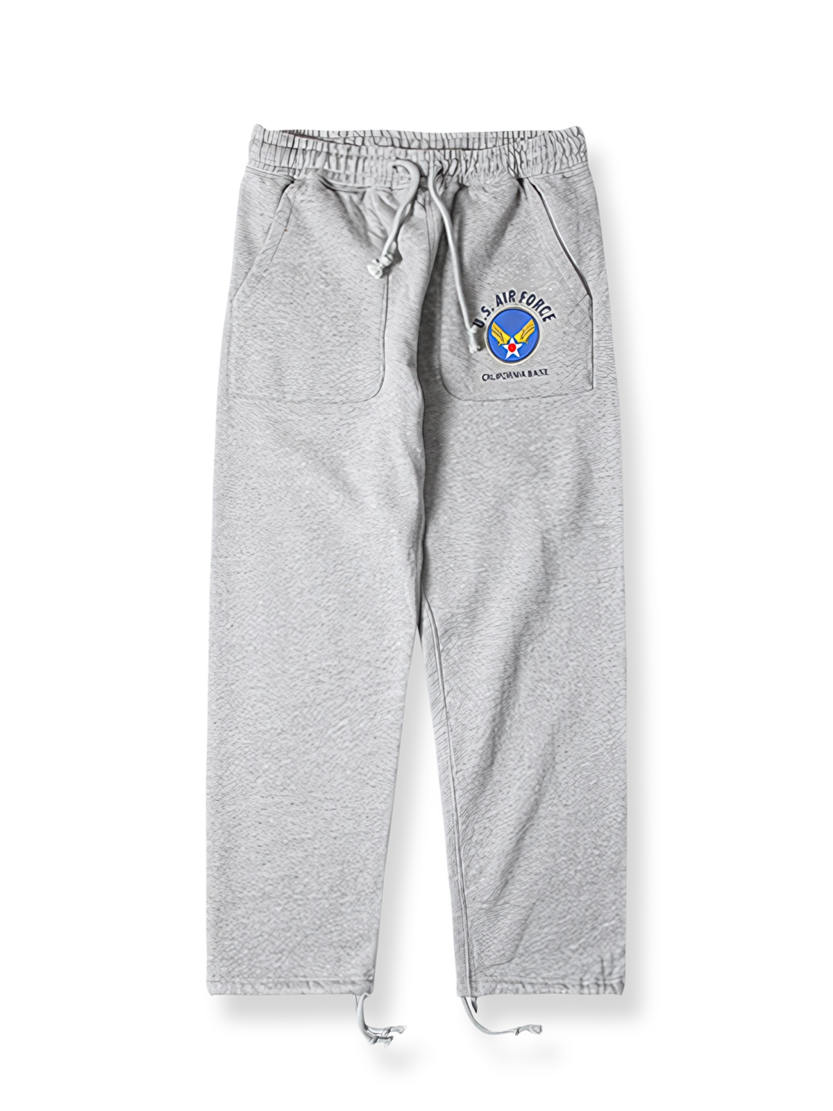 カリフォルニア空軍基地刺繍入り裏起毛ドローストリングスウェットパンツ
