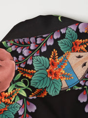 スカルフローラル アロハシャツ