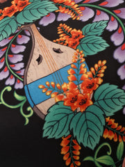 スカルフローラル アロハシャツ