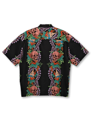 スカルフローラル アロハシャツ