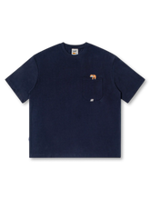ナマケモノ刺繍が特徴のリラックスフィットヴィンテージクルーネックTシャツ