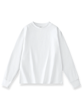 スラブコットン素材のベーシック長袖Tシャツ