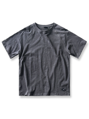 ヴィンテージ加工が施されたスラブコットン半袖Tシャツ