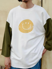 スマイリージャカード ジャージー7分袖T