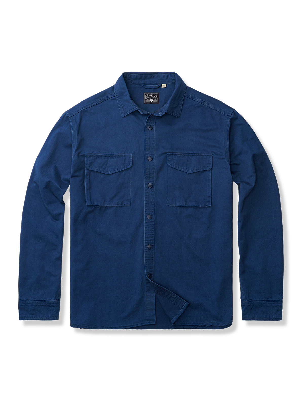 シンプルで上質なコットン素材の無地ビンテージシャツ