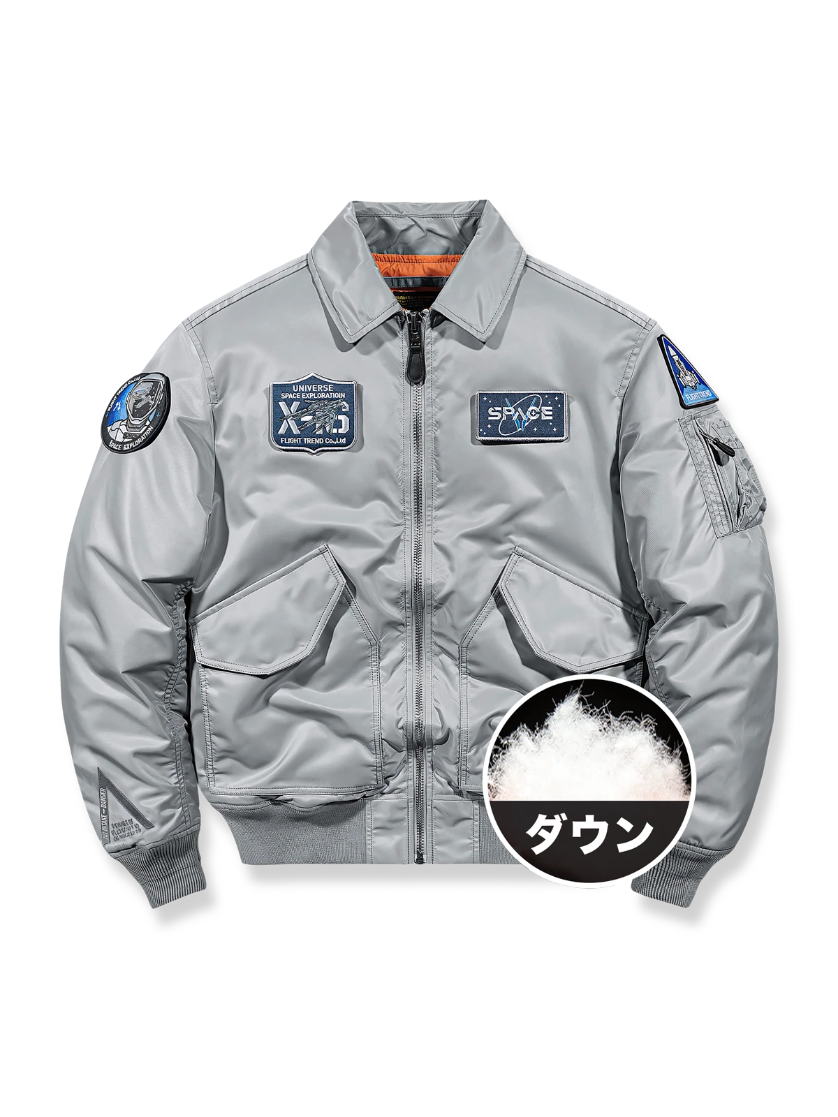 スペースエクスプロレーションMA-1フライトジャケットの製品イメージ