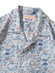 リス&ドングリプリントキューバカラーアロハシャツ