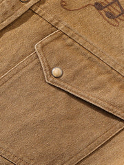 SRVテキサスフラッド刺繍ウエスタンシャツ