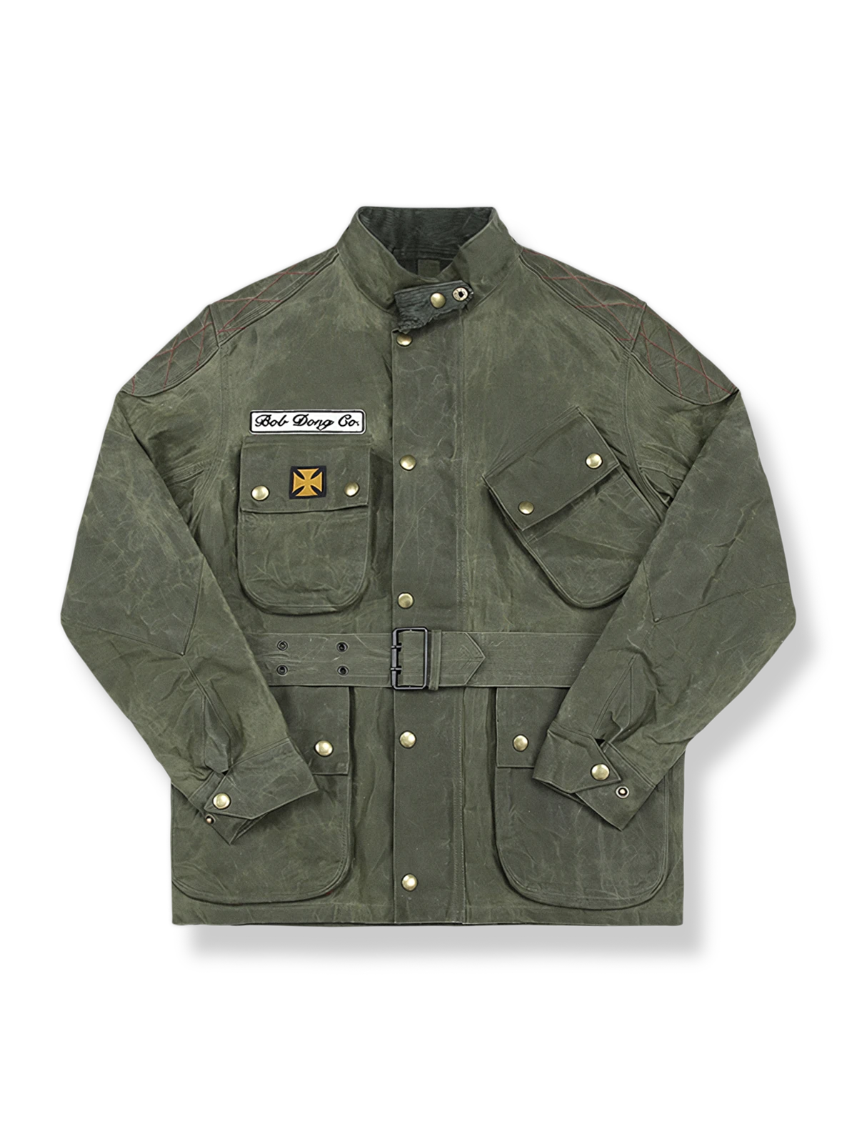 立襟とウエストマークが特徴のヘビーウェイトバイクジャケット