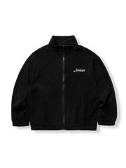 背中に「Keep Your Mind Easy!」刺繍が入った立襟フリースジャケット。