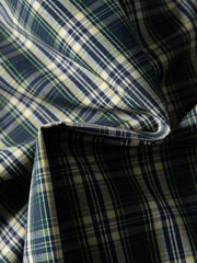 スタンドカラーグリッドチェックシャツ