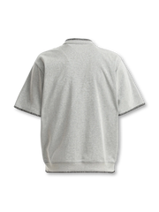 ステッチエッジヘンリーネックポロシャツ