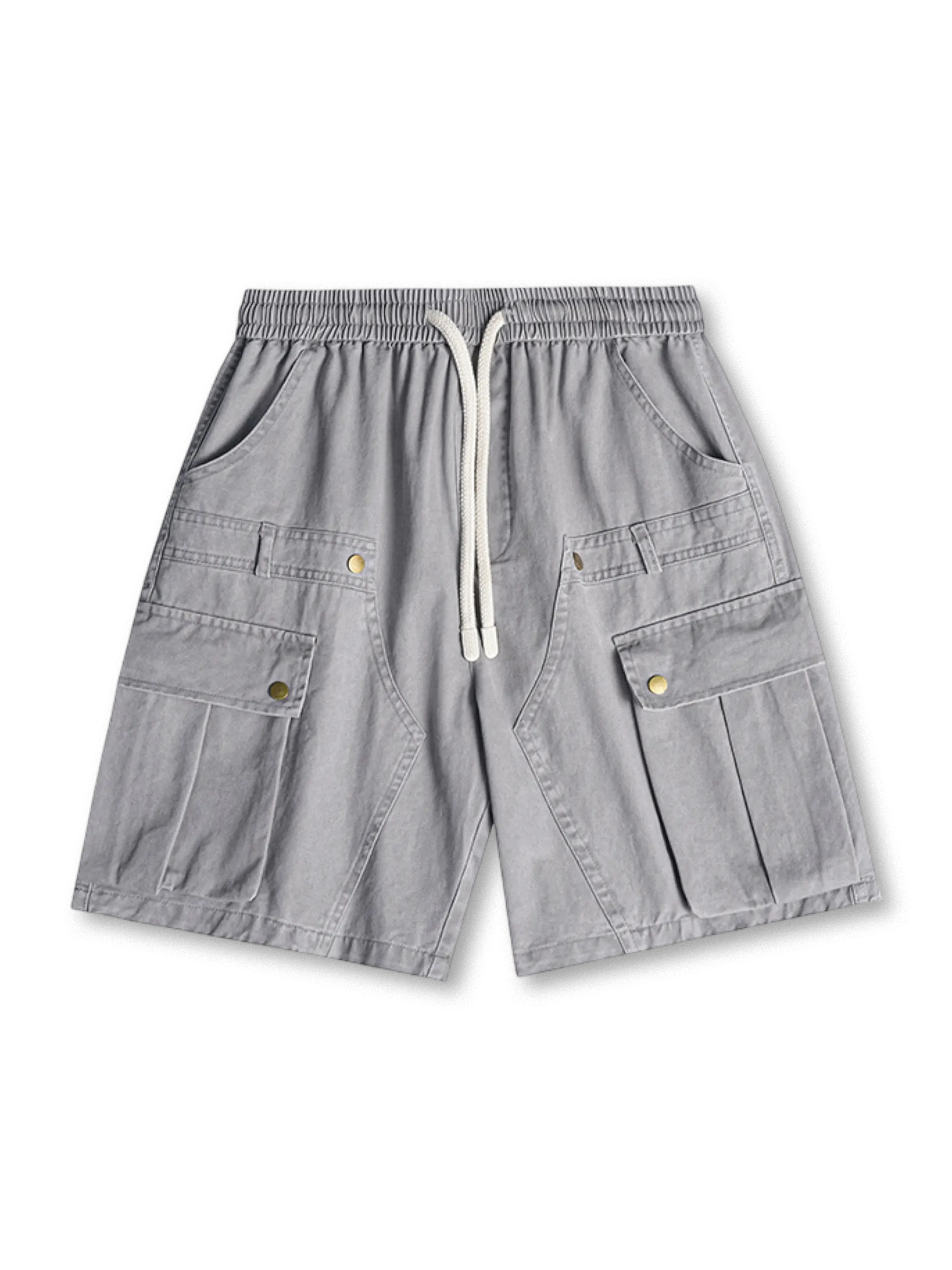 耐久性の高い斜子織コットンと石磨き酵素ウォッシュ加工を施したワークショーツ