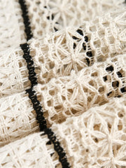 ストライプオープンワークシャツ